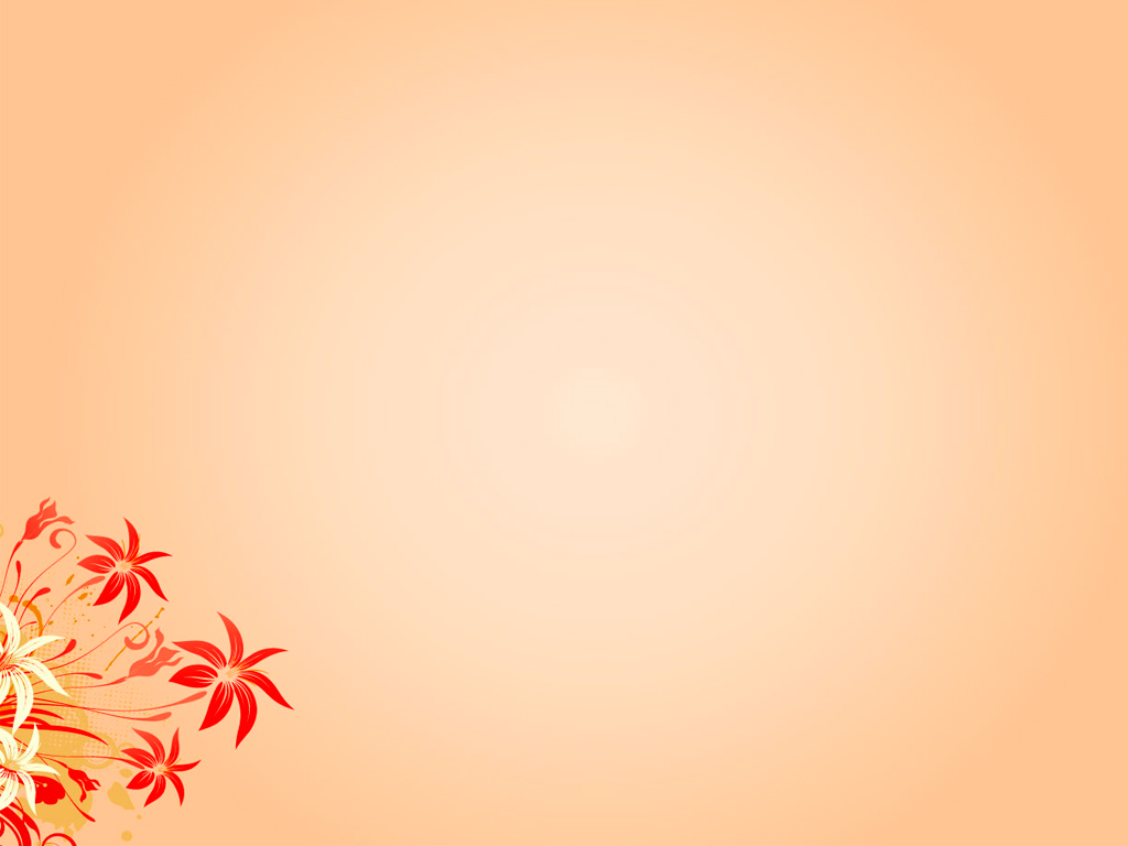 Нежный персиковый фон с цветами