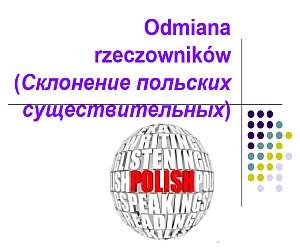 Склонение польских существительных