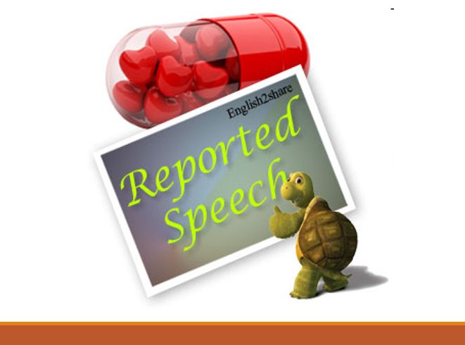 Reported Speech (Непрямая речь)  