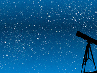 Звездное небо и телескоп
